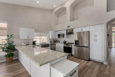 Beautiful golf course home in adult community with vaulted on Cottonwood Country Club in Arizona - for sale on GolfHomes.com, golf home, golf lot