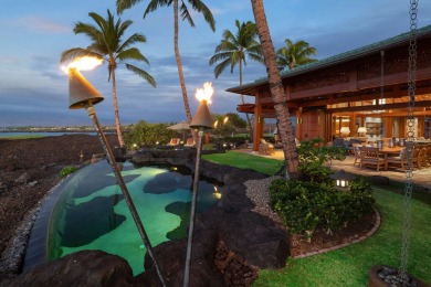 Experience fusion of Asian-inspired design and Hawaiian elegance on Waikoloa Beach Resort Golf Course in Hawaii - for sale on GolfHomes.com, golf home, golf lot