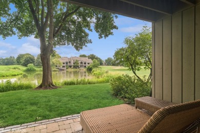 Serene waterfront townhome overlooking the 11th and 12th on Pine Meadow Golf Club in Illinois - for sale on GolfHomes.com, golf home, golf lot