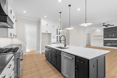 This beautifully crafted new construction home by Kirk Pigford on Thistle Golf Club in North Carolina - for sale on GolfHomes.com, golf home, golf lot