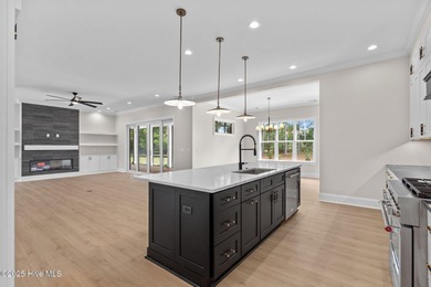 This beautifully crafted new construction home by Kirk Pigford on Thistle Golf Club in North Carolina - for sale on GolfHomes.com, golf home, golf lot
