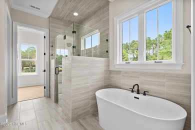 This beautifully crafted new construction home by Kirk Pigford on Thistle Golf Club in North Carolina - for sale on GolfHomes.com, golf home, golf lot