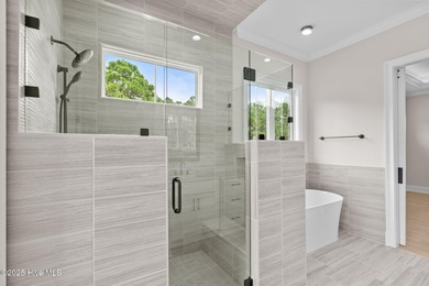 This beautifully crafted new construction home by Kirk Pigford on Thistle Golf Club in North Carolina - for sale on GolfHomes.com, golf home, golf lot