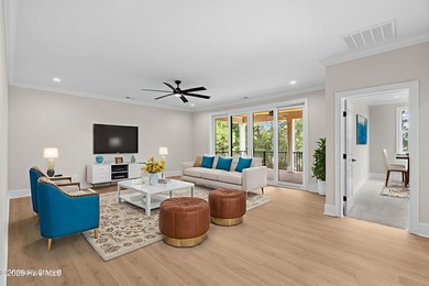 This beautifully crafted new construction home by Kirk Pigford on Thistle Golf Club in North Carolina - for sale on GolfHomes.com, golf home, golf lot