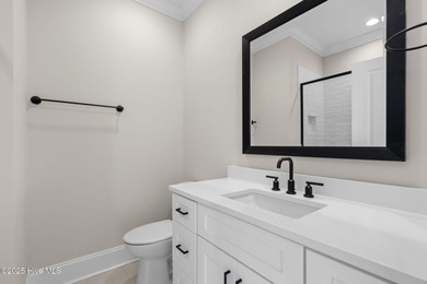 This beautifully crafted new construction home by Kirk Pigford on Thistle Golf Club in North Carolina - for sale on GolfHomes.com, golf home, golf lot