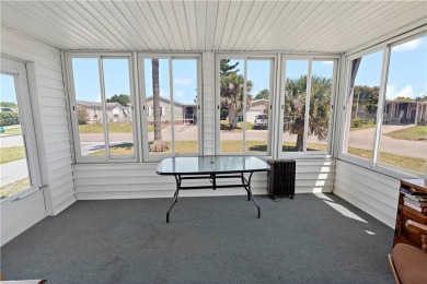 2 bed/2 bath in a cul-de-sac, long driveway w/space for vehicles on Barefoot Bay Golf Course in Florida - for sale on GolfHomes.com, golf home, golf lot