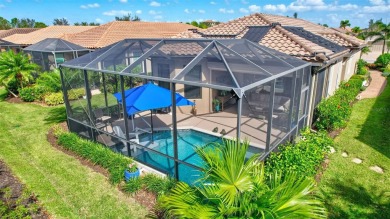 Don't miss out on this 3-bedroom Roma with a solar heated, salt on Esplanade Golf and Country at Lakewood Ranch in Florida - for sale on GolfHomes.com, golf home, golf lot