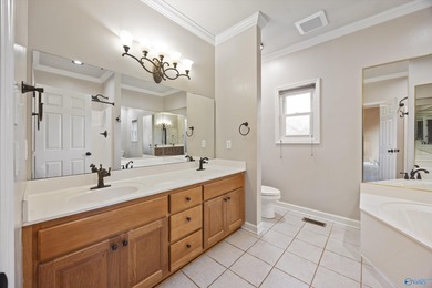 Welcome home to your single level, exceptionally built residence on Hampton Cove Golf Course in Alabama - for sale on GolfHomes.com, golf home, golf lot