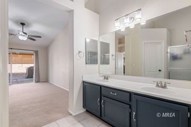 Private backyard with turf and a covered patio in the desirable on CasaBlanca Resort and Casino in Nevada - for sale on GolfHomes.com, golf home, golf lot