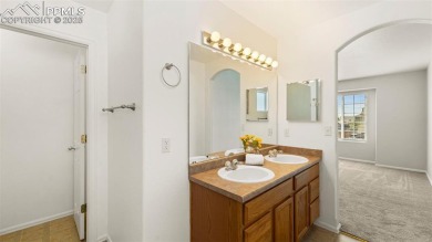 Nestled in the sought-after Woodmen Hills neighborhood, this on Antler Creek Golf Course in Colorado - for sale on GolfHomes.com, golf home, golf lot