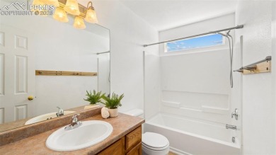 Nestled in the sought-after Woodmen Hills neighborhood, this on Antler Creek Golf Course in Colorado - for sale on GolfHomes.com, golf home, golf lot