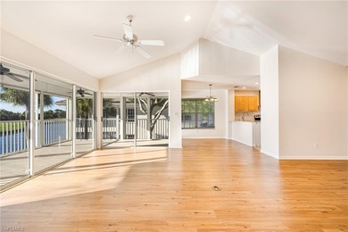 Step into this beautifully updated 2 bedroom + den, 2 bath on Estero Country Club in Florida - for sale on GolfHomes.com, golf home, golf lot