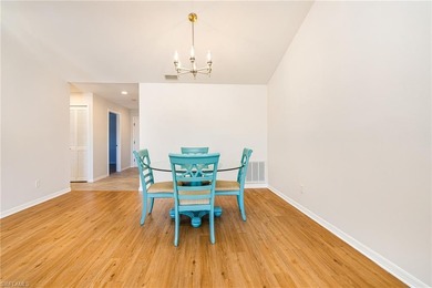 Step into this beautifully updated 2 bedroom + den, 2 bath on Estero Country Club in Florida - for sale on GolfHomes.com, golf home, golf lot