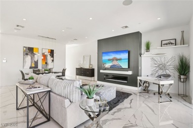 Experience sweeping Strip and mountain views from this elegant on Dragon Ridge Country Club in Nevada - for sale on GolfHomes.com, golf home, golf lot