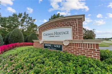 Welcome to your dream home in the 55-Plus gated community of on Colonial Heritage Golf Club in Virginia - for sale on GolfHomes.com, golf home, golf lot