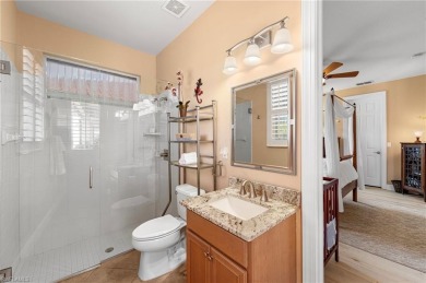 This sought-after Aragon model sits on a premium lakefront lot on Estero Country Club in Florida - for sale on GolfHomes.com, golf home, golf lot