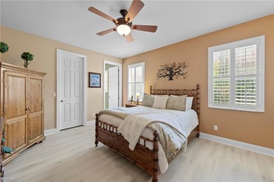This sought-after Aragon model sits on a premium lakefront lot on Estero Country Club in Florida - for sale on GolfHomes.com, golf home, golf lot