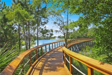 This sought-after Aragon model sits on a premium lakefront lot on Estero Country Club in Florida - for sale on GolfHomes.com, golf home, golf lot