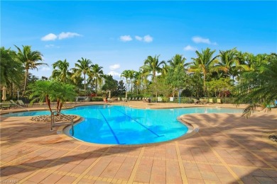 This sought-after Aragon model sits on a premium lakefront lot on Estero Country Club in Florida - for sale on GolfHomes.com, golf home, golf lot