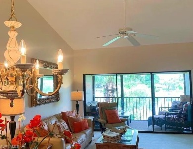 Light-filled, peaceful, 3/2 SECOND floor END-UNIT condo on Bentley Village Golf Course in Florida - for sale on GolfHomes.com, golf home, golf lot