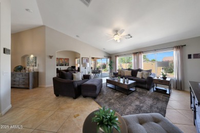 This beautifully updated Furnished extended Oakmont model is on Tuscany Falls At Pebble Creek in Arizona - for sale on GolfHomes.com, golf home, golf lot