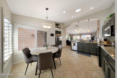 This beautifully updated Furnished extended Oakmont model is on Tuscany Falls At Pebble Creek in Arizona - for sale on GolfHomes.com, golf home, golf lot