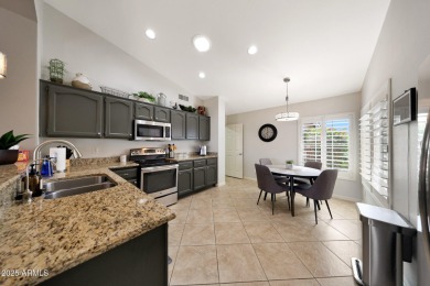This beautifully updated Furnished extended Oakmont model is on Tuscany Falls At Pebble Creek in Arizona - for sale on GolfHomes.com, golf home, golf lot
