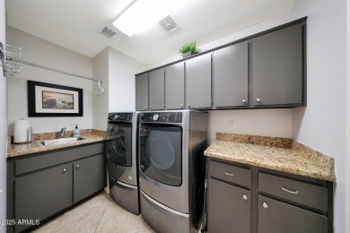 This beautifully updated Furnished extended Oakmont model is on Tuscany Falls At Pebble Creek in Arizona - for sale on GolfHomes.com, golf home, golf lot