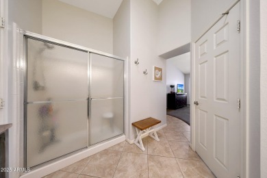 This beautifully updated Furnished extended Oakmont model is on Tuscany Falls At Pebble Creek in Arizona - for sale on GolfHomes.com, golf home, golf lot