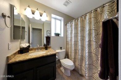 This beautifully updated Furnished extended Oakmont model is on Tuscany Falls At Pebble Creek in Arizona - for sale on GolfHomes.com, golf home, golf lot