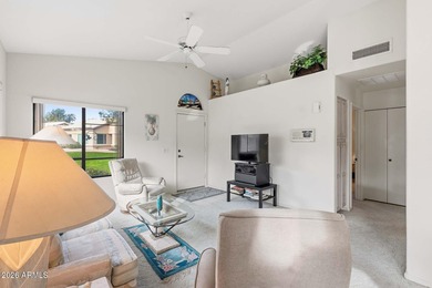 Great location for the Vaulted ceiling Cancun plan. Split on Sun Village Golf Course in Arizona - for sale on GolfHomes.com, golf home, golf lot