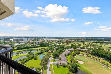 Experience penthouse living with breathtaking golf and city on The President Country Club in Florida - for sale on GolfHomes.com, golf home, golf lot