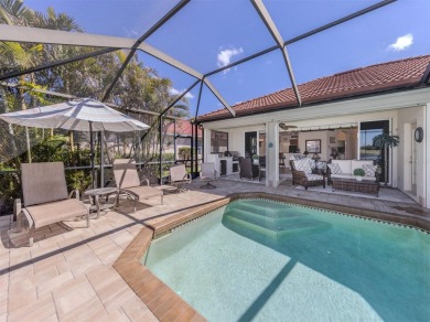 Stunning lake, golf and sunset views with maintenance-free on Venetian Golf and River Club in Florida - for sale on GolfHomes.com, golf home, golf lot
