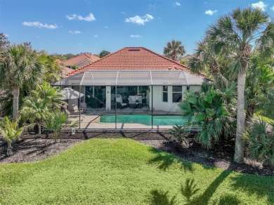 Stunning lake, golf and sunset views with maintenance-free on Venetian Golf and River Club in Florida - for sale on GolfHomes.com, golf home, golf lot
