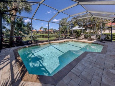 Stunning lake, golf and sunset views with maintenance-free on Venetian Golf and River Club in Florida - for sale on GolfHomes.com, golf home, golf lot