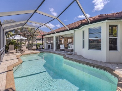Stunning lake, golf and sunset views with maintenance-free on Venetian Golf and River Club in Florida - for sale on GolfHomes.com, golf home, golf lot