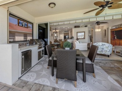 Stunning lake, golf and sunset views with maintenance-free on Venetian Golf and River Club in Florida - for sale on GolfHomes.com, golf home, golf lot