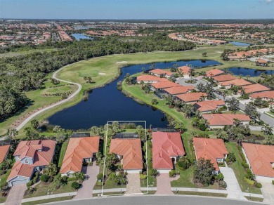 Stunning lake, golf and sunset views with maintenance-free on Venetian Golf and River Club in Florida - for sale on GolfHomes.com, golf home, golf lot