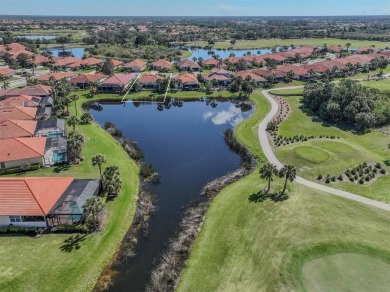Stunning lake, golf and sunset views with maintenance-free on Venetian Golf and River Club in Florida - for sale on GolfHomes.com, golf home, golf lot