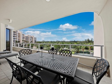 Set above the sparkling waters of Sarasota Bay, this beautifully on Longboat Key Golf Club Resort in Florida - for sale on GolfHomes.com, golf home, golf lot