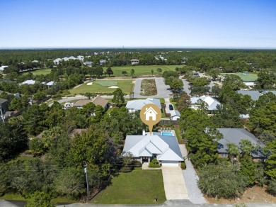 Nestled on an oversized lot, this single-level brick home in on Santa Rosa Golf and Beach Club in Florida - for sale on GolfHomes.com, golf home, golf lot