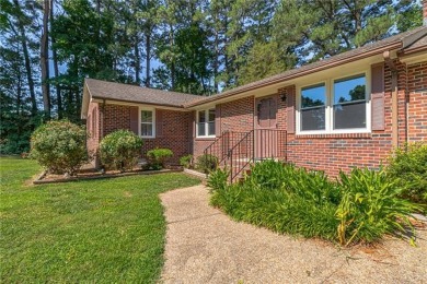 Live where you play!! Encapsulated crawlspace, new front windows on Indian Creek Yacht and Country Club in Virginia - for sale on GolfHomes.com, golf home, golf lot