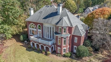 Magnificent four sides brick home with sweeping golf course on TPC At Sugarloaf Golf Club in Georgia - for sale on GolfHomes.com, golf home, golf lot