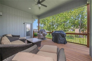 With gorgeous curb appeal and sweeping lake views from nearly on Falcon Lakes Golf Course in Kansas - for sale on GolfHomes.com, golf home, golf lot