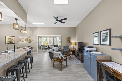 Stunning mid-century modern farmhouse with true Sun City charm! on Sun City-Willow Creek / Willow Brook  in Arizona - for sale on GolfHomes.com, golf home, golf lot