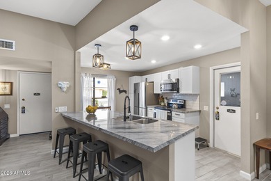 Stunning mid-century modern farmhouse with true Sun City charm! on Sun City-Willow Creek / Willow Brook  in Arizona - for sale on GolfHomes.com, golf home, golf lot