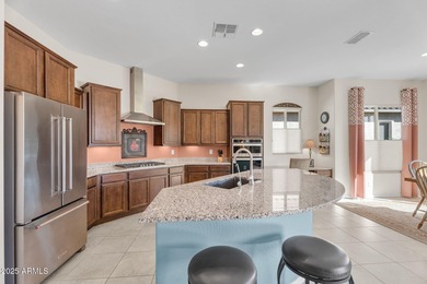 Just one row off the green, so you get all the golf-course on Poston Butte Golf Club in Arizona - for sale on GolfHomes.com, golf home, golf lot