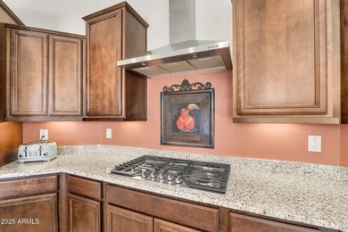 Just one row off the green, so you get all the golf-course on Poston Butte Golf Club in Arizona - for sale on GolfHomes.com, golf home, golf lot