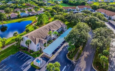 This sunfilled 2 bed, 2 bath 1st floor condo backing to the 8th on Villages of Country Creek Golf Course in Florida - for sale on GolfHomes.com, golf home, golf lot