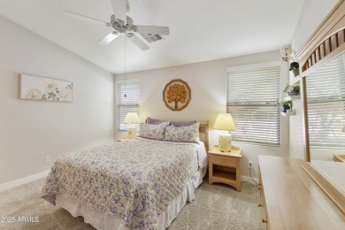Welcome to this charming 2-bed, 2-bath home on the walking path on Sun Lakes Country Club in Arizona - for sale on GolfHomes.com, golf home, golf lot